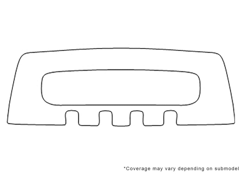 xc70 3M Clear Bra Bumper Precut PPF Diagram