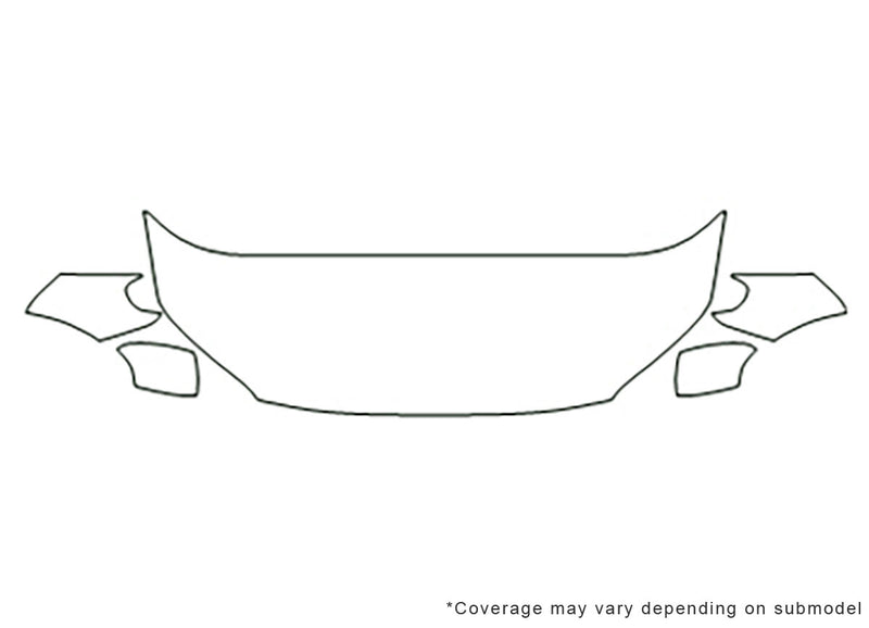 xc70 Avery Dennison Clear Bra Hood Precut PPF Diagram