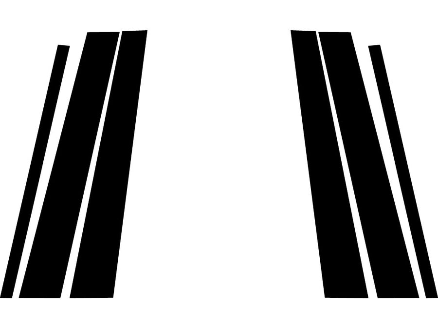 volvo xc90 2003-2014 Carbon Fiber Pillar Trim Diagram