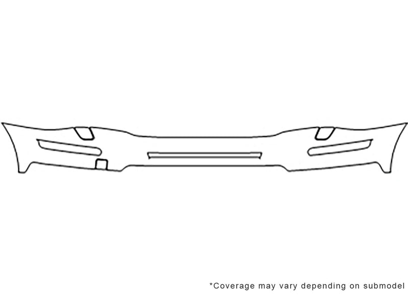 xc90 3M Clear Bra Bumper Precut PPF Diagram
