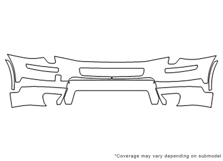 xc90 Avery Dennison Clear Bra Bumper Precut PPF Diagram