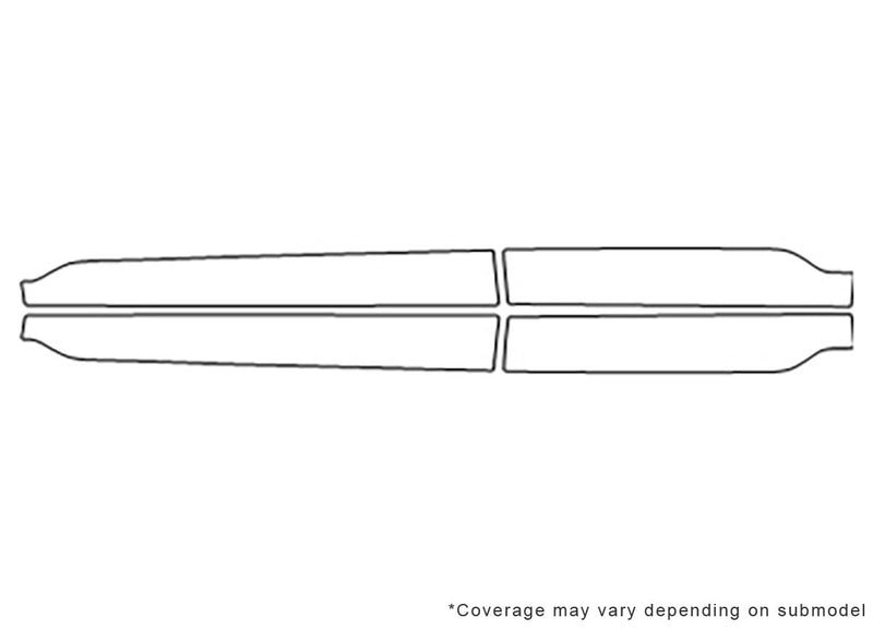 xc90 Avery Dennison Clear Bra Door Cup Precut PPF Diagram