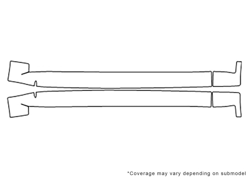 xc90 3M Clear Bra Door Cup Precut PPF Diagram