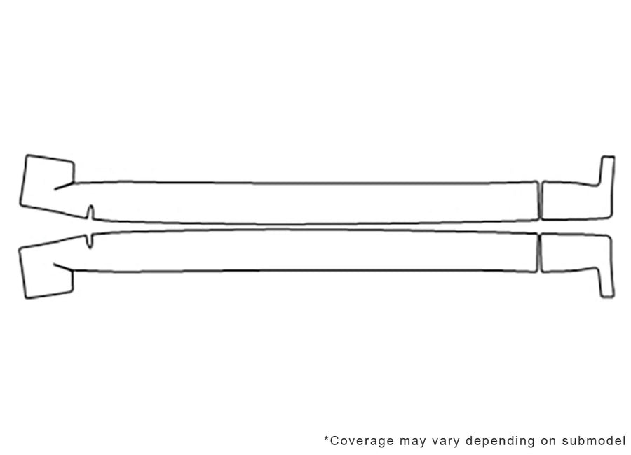 xc90 3M Clear Bra Door Cup Precut PPF Diagram