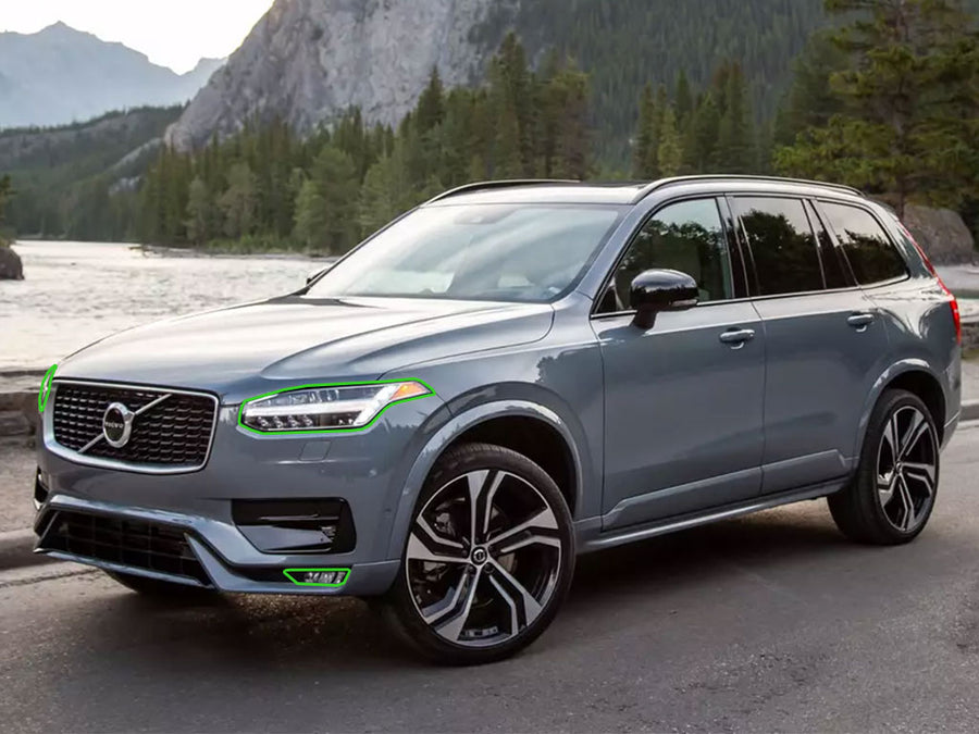 volvo xc90 2016-2024 Headlight Protection Installation Location