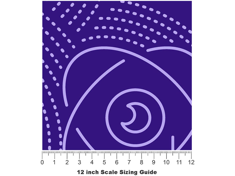 VR Headset Technology Vinyl Film Pattern Size 12 inch Scale~Rwraps VR Headset Technology Sizing Chart~3