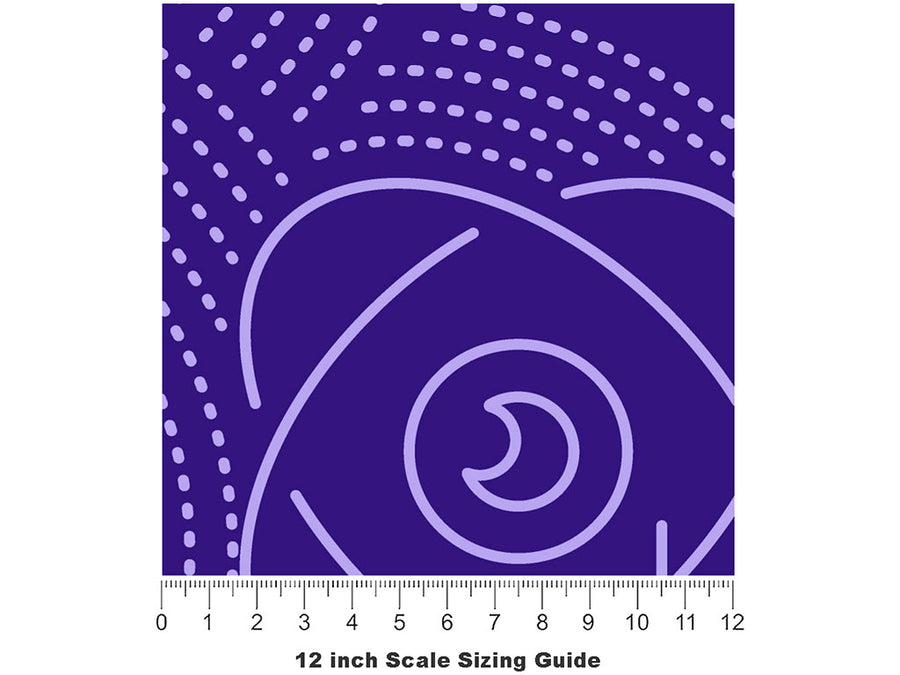 VR Headset Technology Vinyl Film Pattern Size 12 inch Scale~Rwraps VR Headset Technology Sizing Chart~3