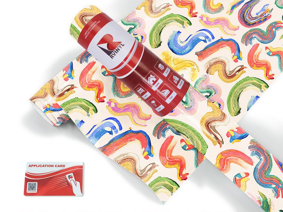 walk away abstract geometric Craft Vinyl Roll