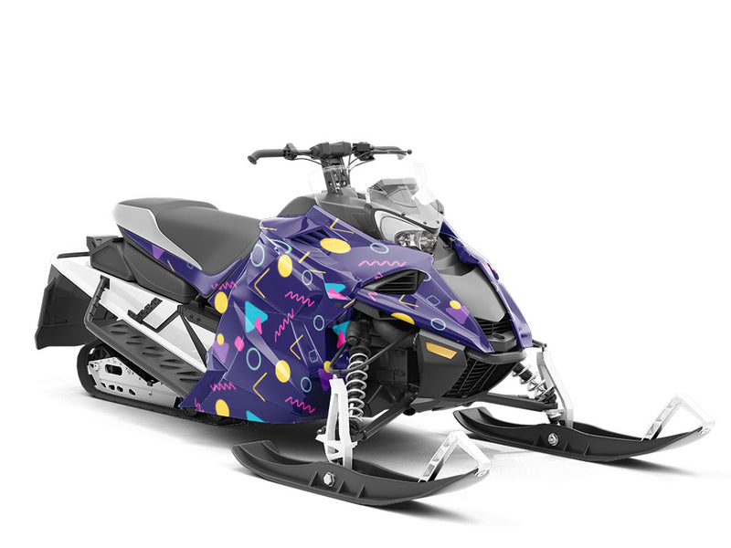 Walking in Memphis Retro Custom Wrapped Snowmobile