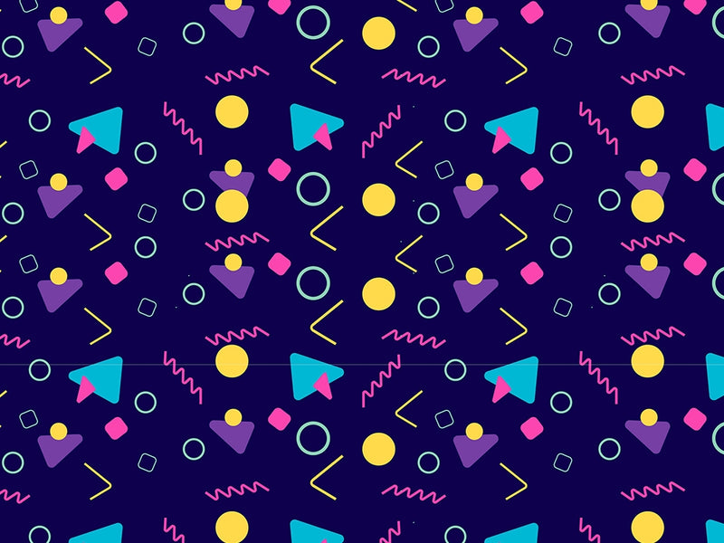 Walking in Memphis Retro Vinyl Wrap Pattern~Rwraps Series 914 Digitally Printed Vinyl Wrap~0