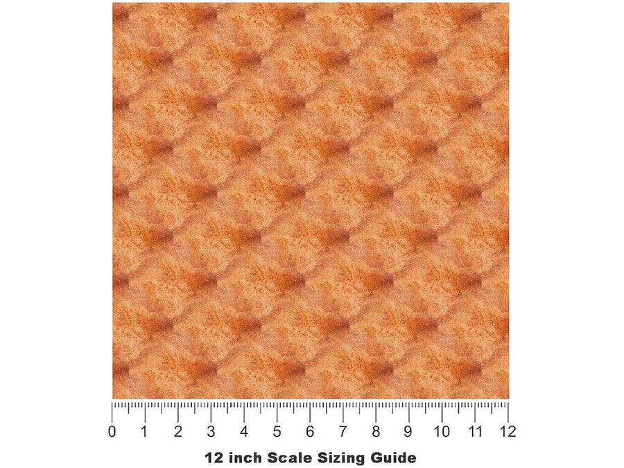Walnut Travertine Vinyl Film Pattern Size 12 inch Scale~Rwraps Walnut Travertine Sizing Chart~2