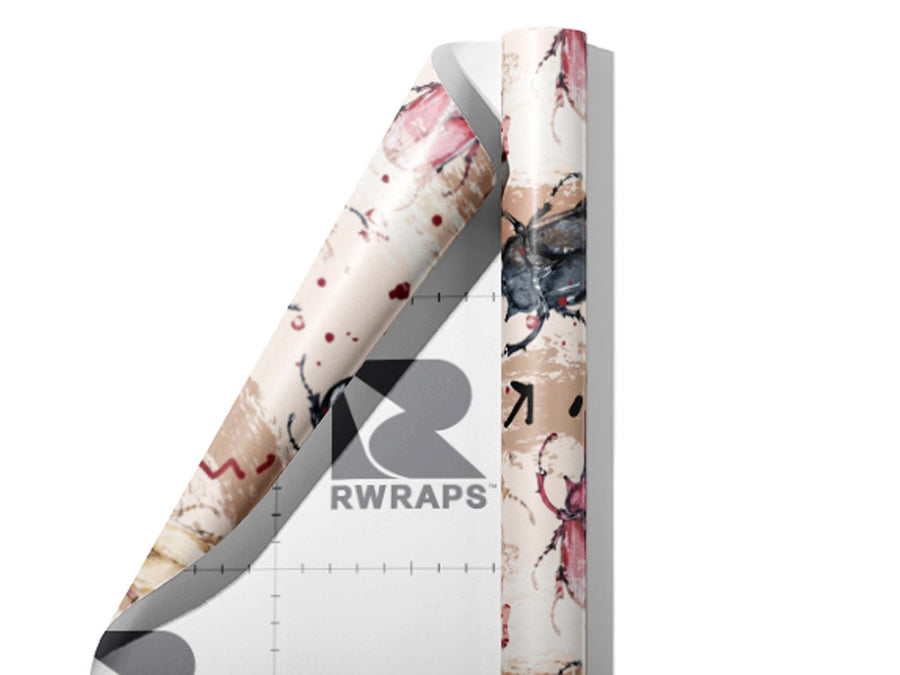 Wandering Weevils Bug Wrap Film Sheets~Rwraps Series 914 Wandering Weevils Bug Scrolled Sheet~3