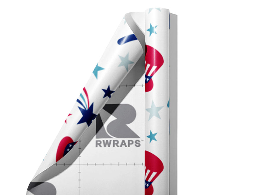 Want You Americana Wrap Film Sheets~Rwraps Series 914 Want You Americana Scrolled Sheet~4