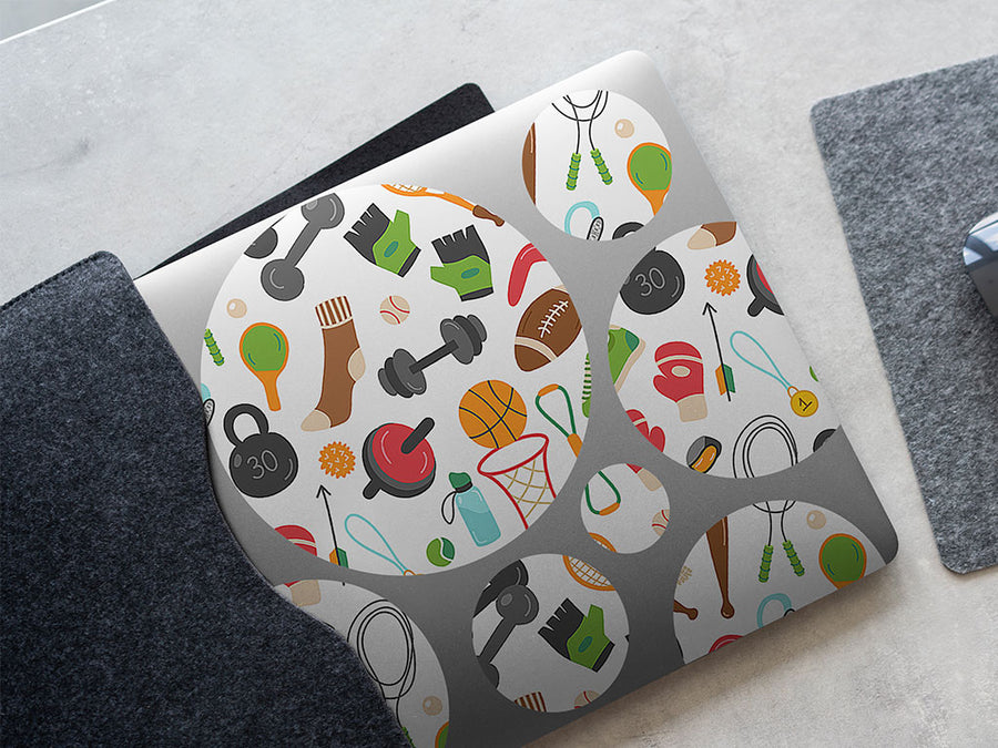 warmup workout sport DIY Laptop Stickers