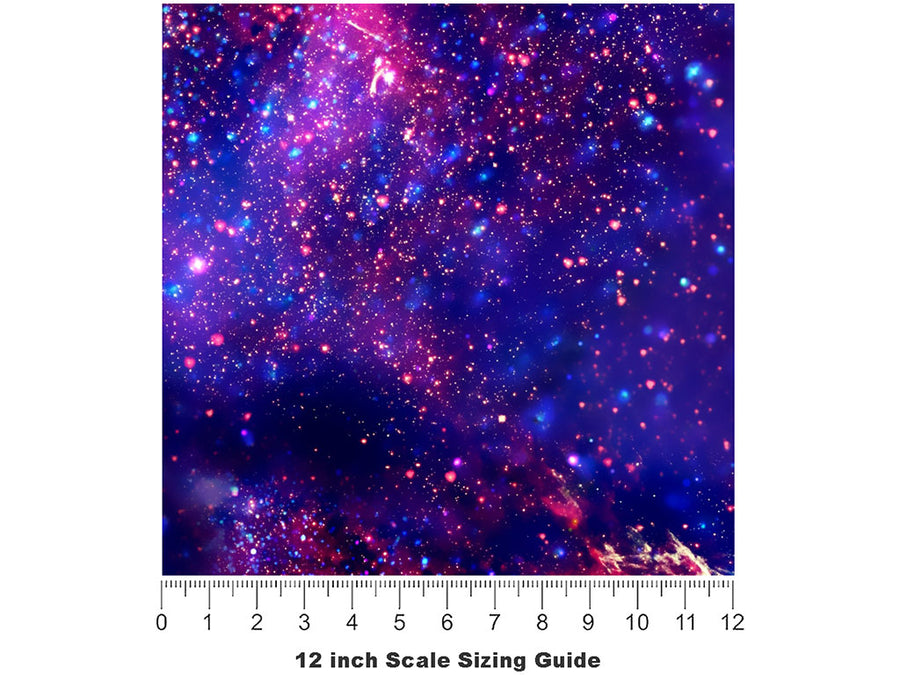 Warp Speed Science Fiction Vinyl Film Pattern Size 12 inch Scale~Rwraps Warp Speed Science Fiction Sizing Chart~2