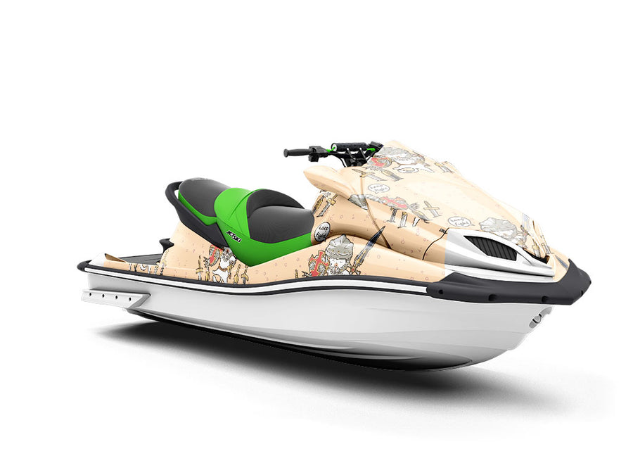 Warrior Cat Fantasy Jet Ski Vinyl Customized Wrap