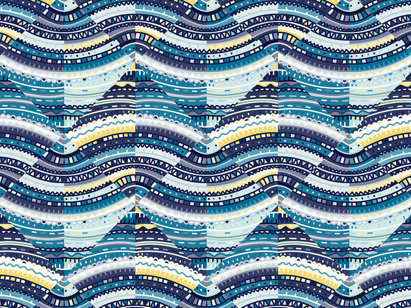 Water Static Art Deco Vinyl Wrap Pattern~Rwraps Series 914 Digitally Printed Vinyl Wrap~0