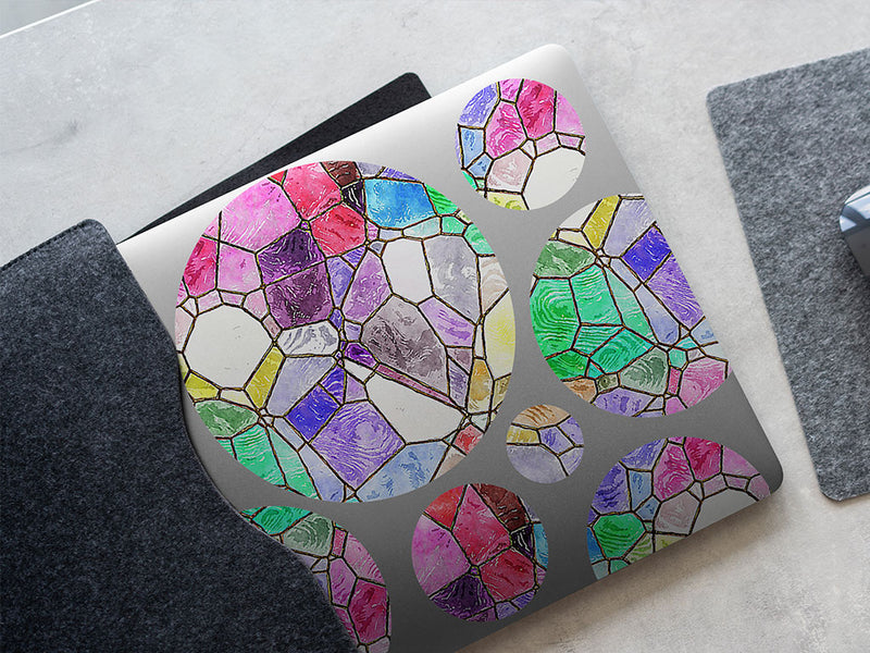 watercolor combinations mosaic DIY Laptop Stickers