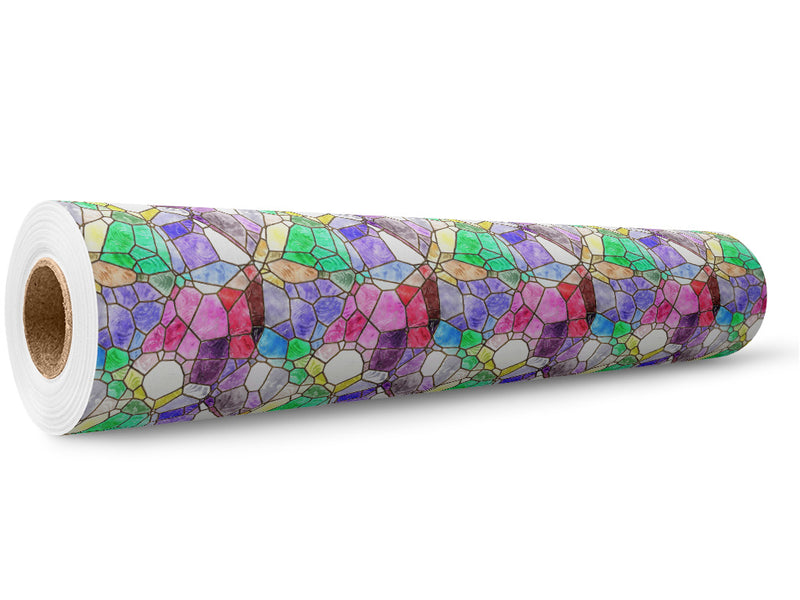 Watercolor Combinations Mosaic Wrap Film Wholesale Roll~Rwraps Series 914 Digitally Printed Vinyl Roll~5