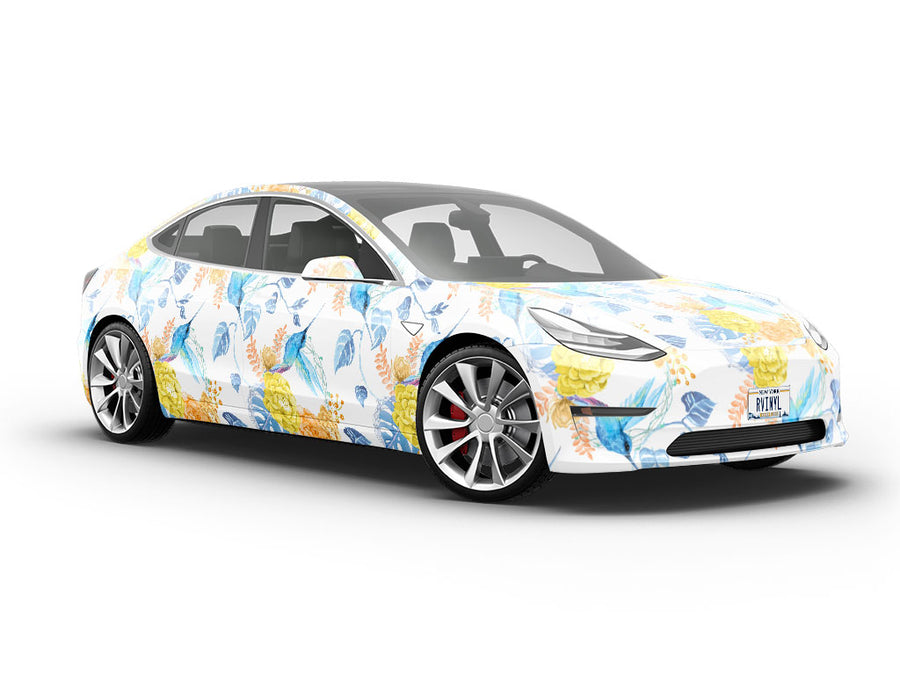 Watercolor Flight Birds Vehicle Vinyl Wrap