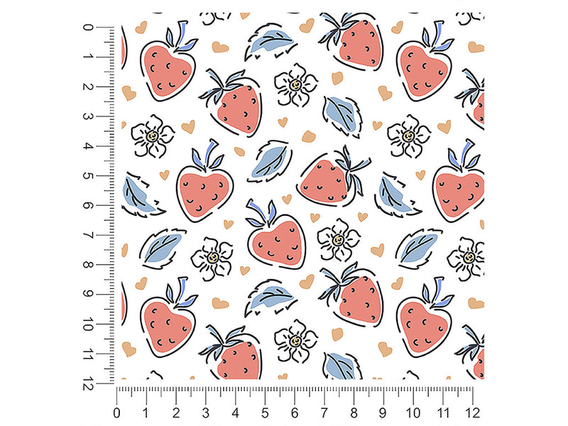 watercolor honeoye fruit 1ft x 1ft Craft Sheets