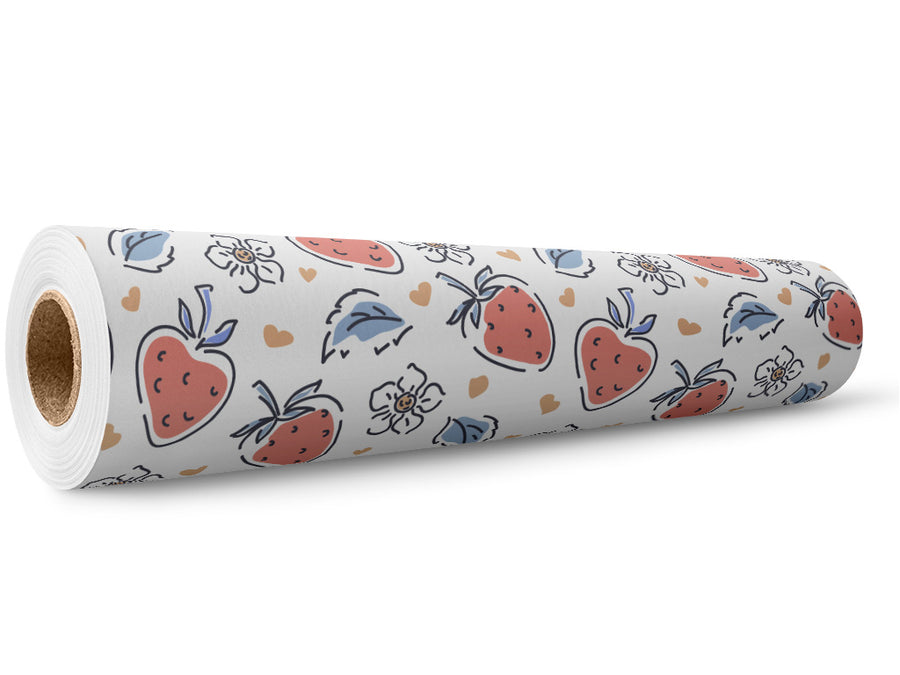 Watercolor Honeoye Fruit Wrap Film Wholesale Roll~Rwraps Series 914 Digitally Printed Vinyl Roll~5