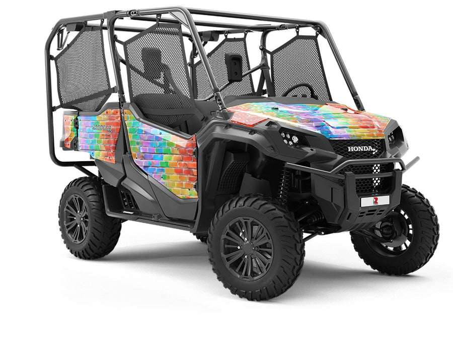 Watercolor Brick Utility Vehicle Vinyl Wrap