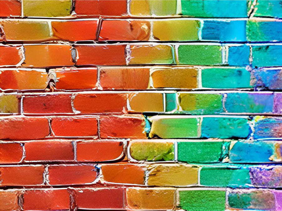 Watercolor Brick Vinyl Wrap Pattern~Rwraps Series 914 Digitally Printed Vinyl Wrap~0