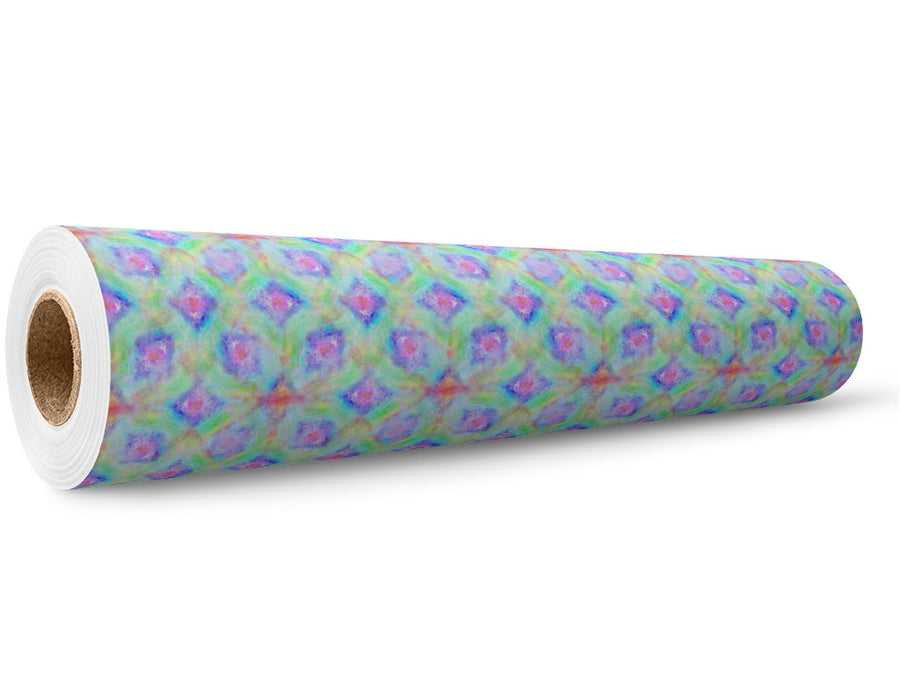 Watercolor Rainbow Tie Dye Wrap Film Wholesale Roll~Rwraps Series 914 Digitally Printed Vinyl Roll~5