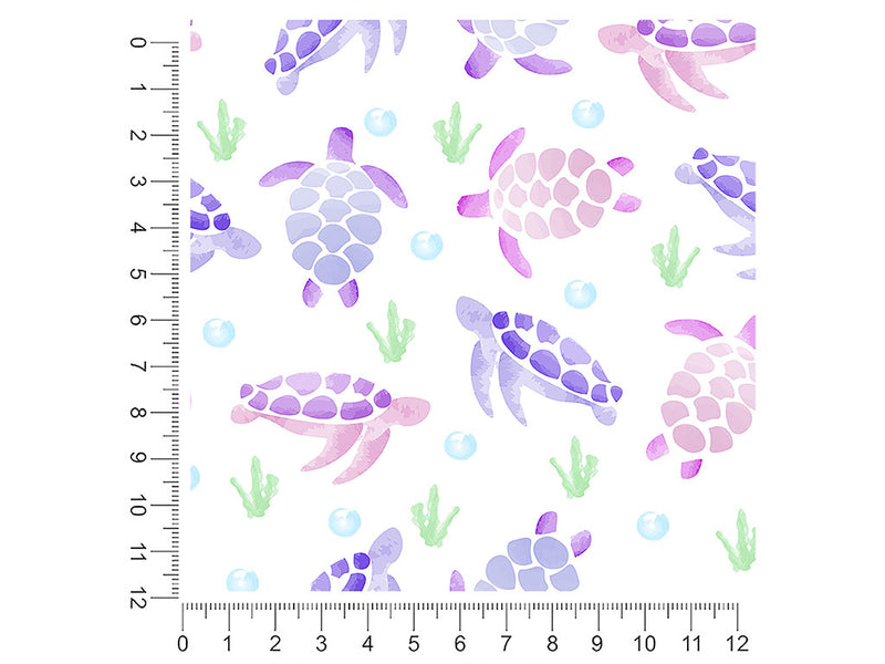 watercolor turtle fresh water 1ft x 1ft Craft Sheets