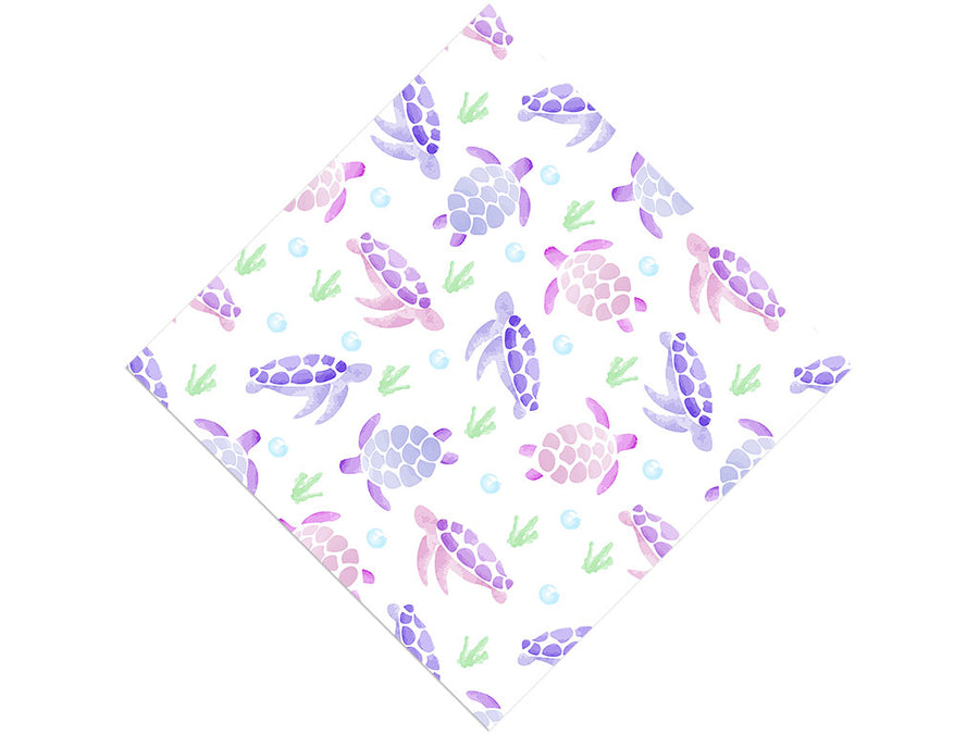 Watercolor Turtles Marine Life Vinyl Wrap Pattern