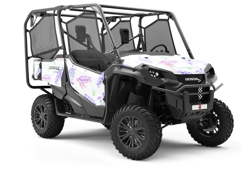 Watercolor Turtles Marine Life Utility Vehicle Vinyl Wrap