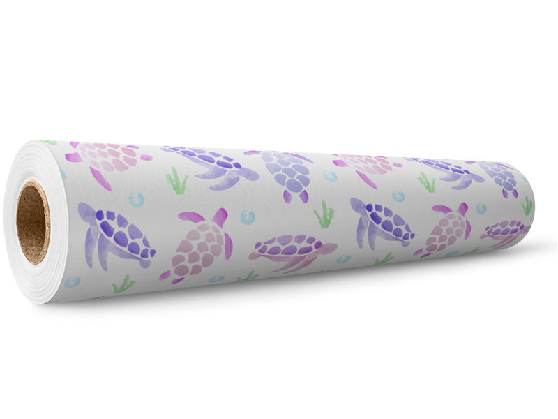 Watercolor Turtles Marine Life Wrap Film Wholesale Roll~Rwraps Series 914 Digitally Printed Vinyl Roll~5