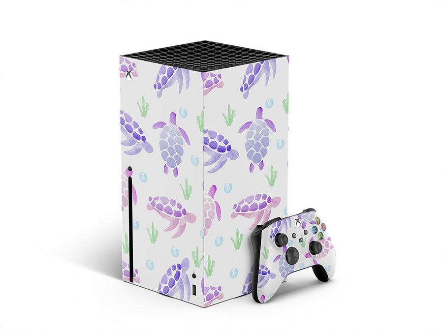 watercolor turtle fresh water XBOX DIY Decal