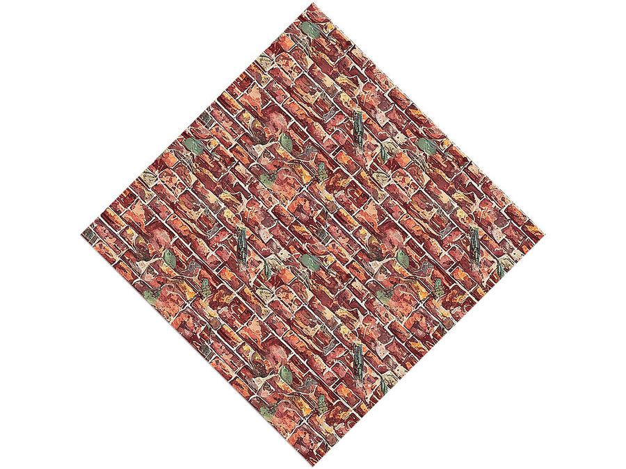 Watercolor Weeds Brick Vinyl Wrap Pattern