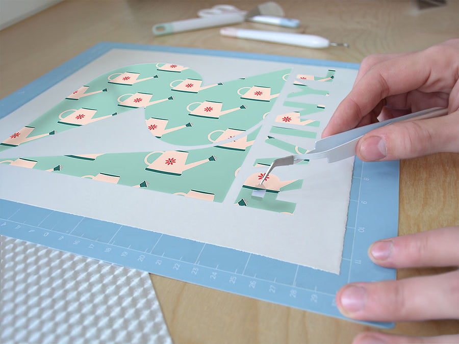 watering cans gardening Easy Weed Craft Vinyl