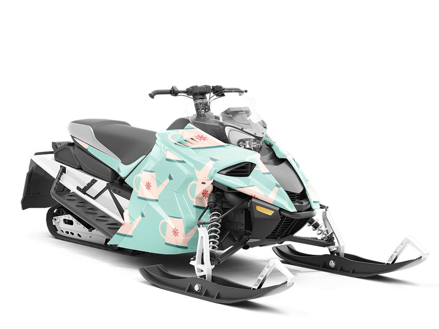 Watering Cans Gardening Custom Wrapped Snowmobile