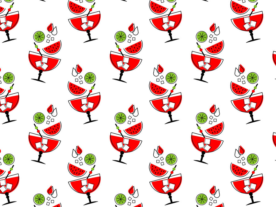 Watermelon Caipirinha Alcohol Vinyl Wrap Pattern~Rwraps Series 914 Digitally Printed Vinyl Wrap~0