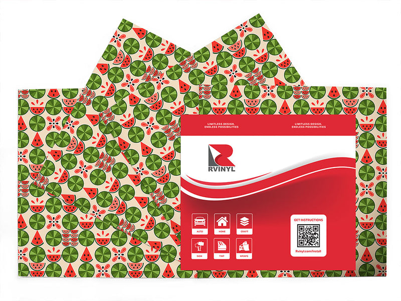 watermelon cravings mosaic Craft Vinyl Sheet Pack