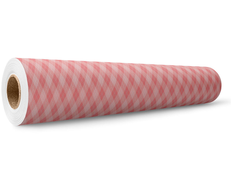 Watermelon Juice Argyle Wrap Film Wholesale Roll~Rwraps Series 914 Digitally Printed Vinyl Roll~5