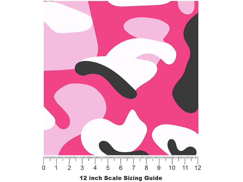 Watermelon Napalm Camouflage Vinyl Film Pattern Size 12 inch Scale~Rwraps Watermelon Napalm Camouflage Sizing Chart~3