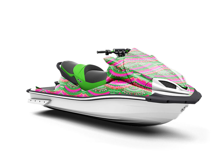 Watermelon Suggestion Art Deco Jet Ski Vinyl Customized Wrap