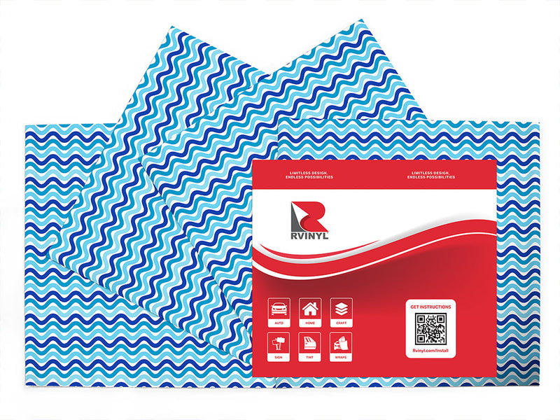 watery ripples water Craft Vinyl Sheet Pack