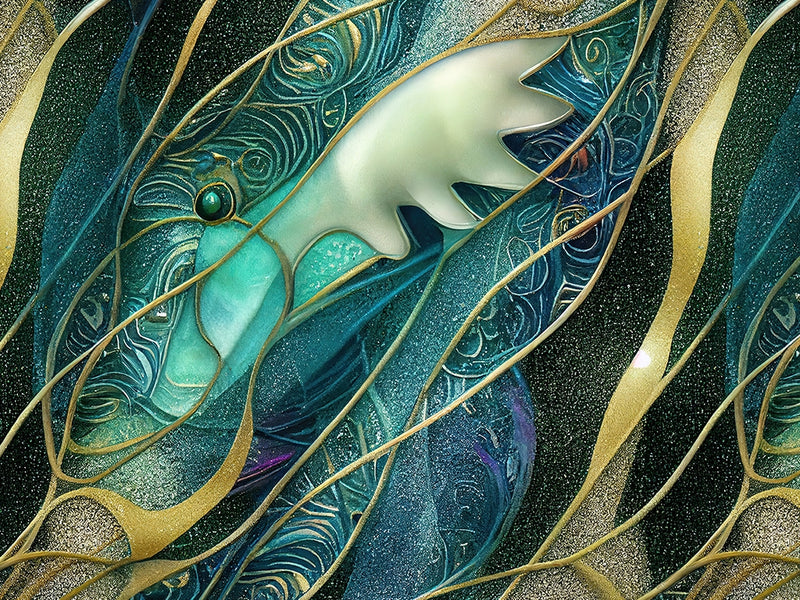 Watery Tendrils Water Vinyl Wrap Pattern~Rwraps Series 914 Digitally Printed Vinyl Wrap~0