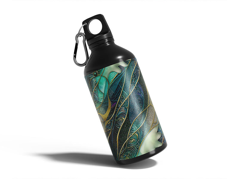 watery tendrils water Water Bottle DIY Stickers