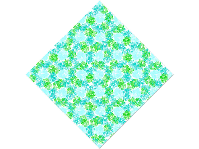 Wavy Wintergreen Tie Dye Vinyl Wrap Pattern