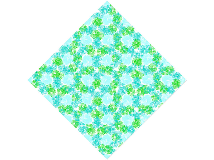 Wavy Wintergreen Tie Dye Vinyl Wrap Pattern