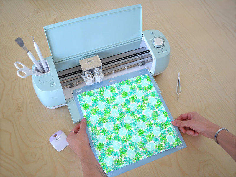 wavy wintergreen tie dye Cricut Compatible Vinyl