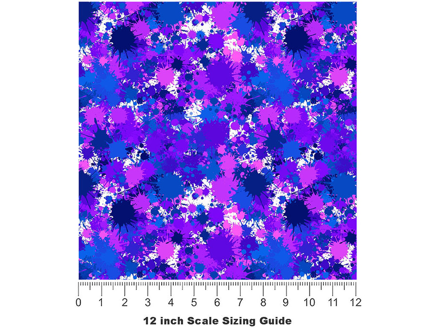 We Sink Paint Splatter Vinyl Film Pattern Size 12 inch Scale~Rwraps We Sink Paint Splatter Sizing Chart~2