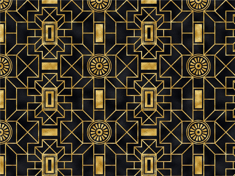Wealth Art Deco Vinyl Wrap Pattern~Rwraps Series 914 Digitally Printed Vinyl Wrap~0